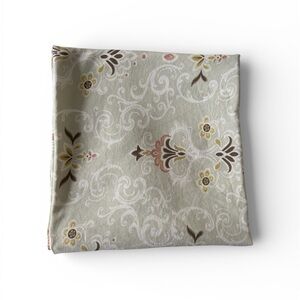 Vintage Laura Ashley Floral Damask Cotton Drapes Curtains 71" Long Soft 1990s